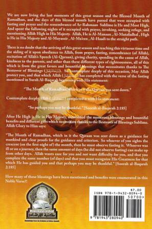 Directives and Rulings on Finishing the Month of Ramadhan