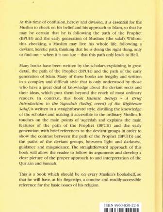 Islamic Beliefs: A Brief Introduction to the 'Aqeedah of Ahlus-Sunnah wal Jamaa'ah