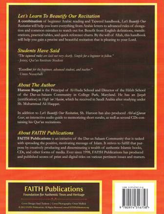 Let's Beautify Our Recitation: A Complete Handbook of Tajweed