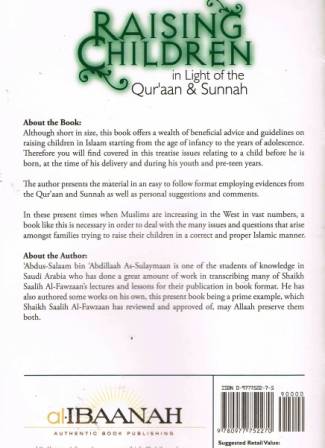 Raising Children in Light of the Qur'aan & Sunnah