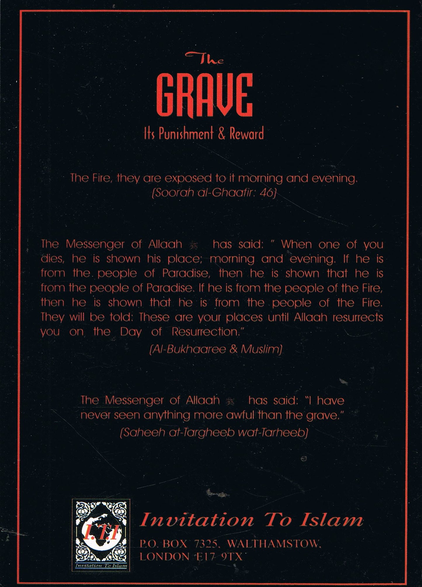 The Grave: It's Punishment & Reward
