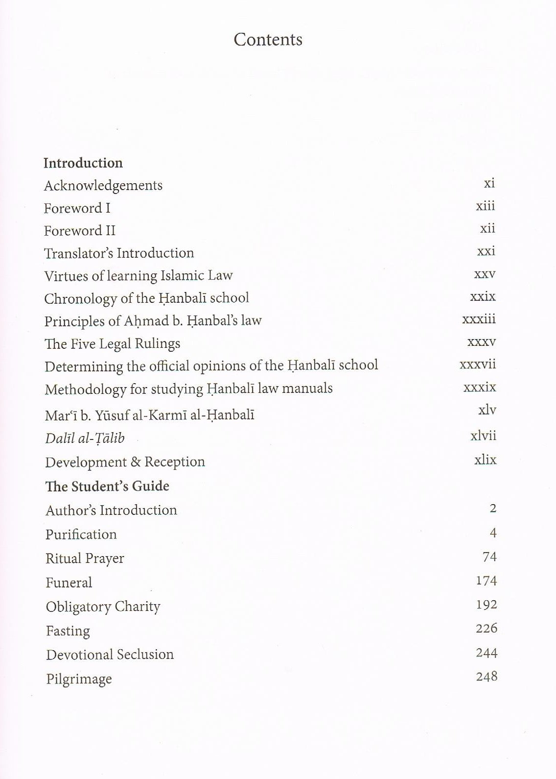 A Hanbali Epitome The Student's Guide