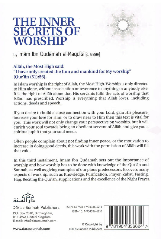 The Inner Secrets Of Worship by Imam Ibn Qudamah Al-Maqdisi