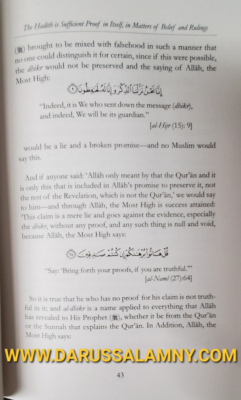 Follow The Sunnah Of The Prophet