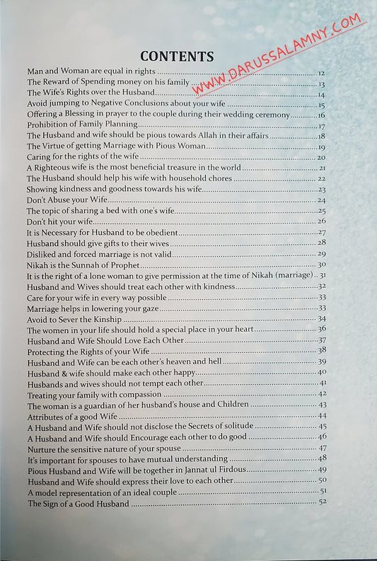 Forty Hadith On Marital Responsibilities - Maktaba Dar-us-salam Inc.