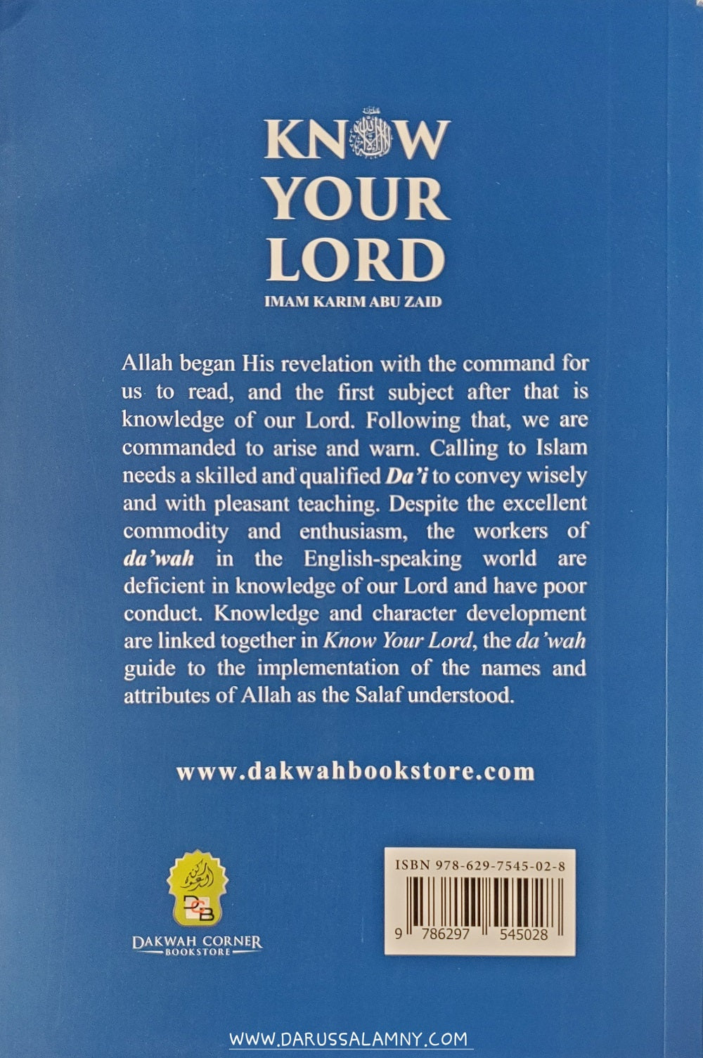 Know Your Lord The One and Only