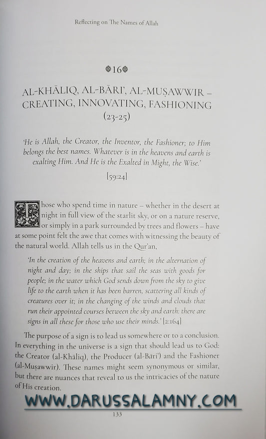 Reflecting on the Names of Allah
