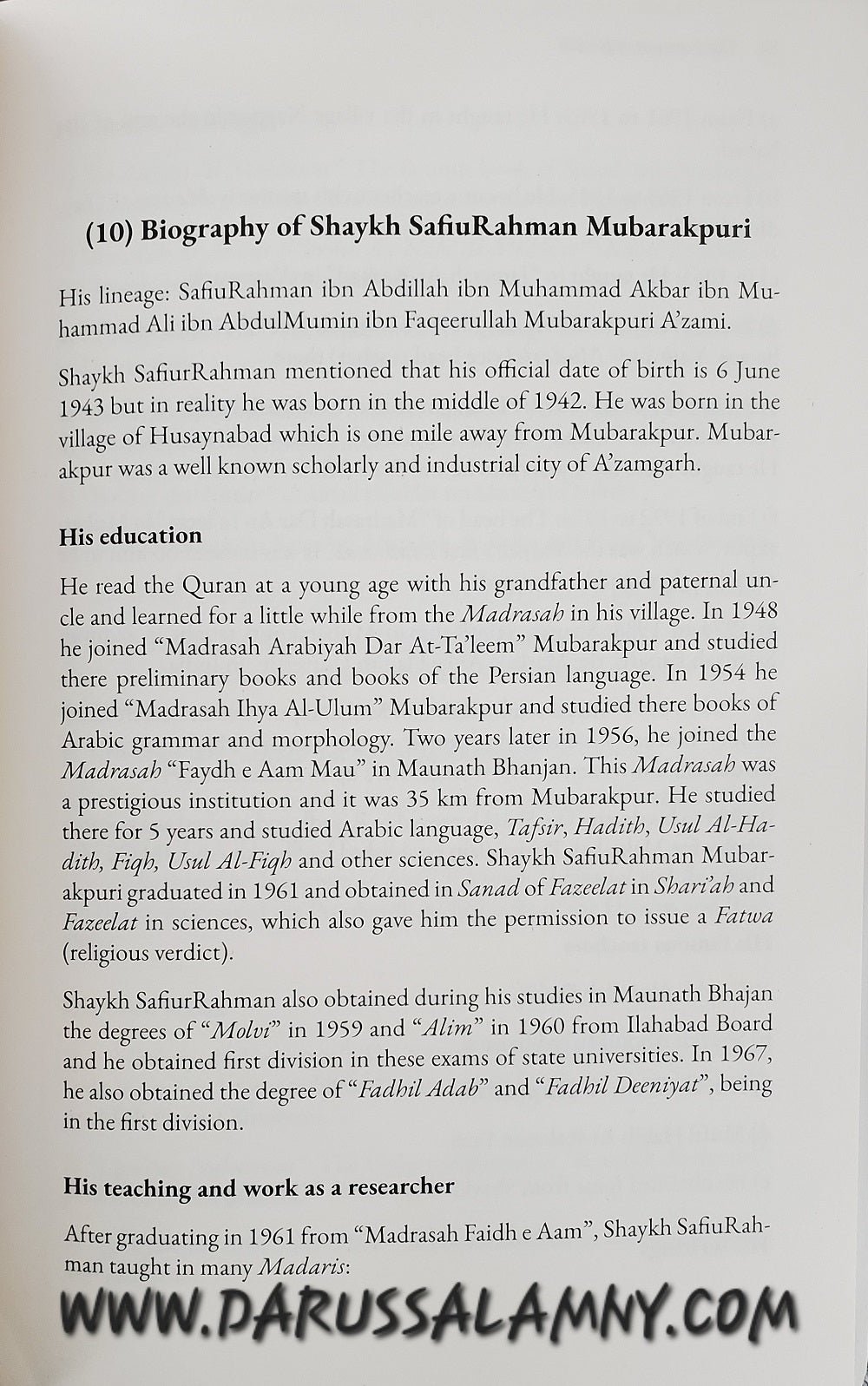 The Caravan of Hadith: 50 Ahl-E-Hadith Scholars From The Indian Subcontinent