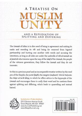 A Treatise on Muslim Unity