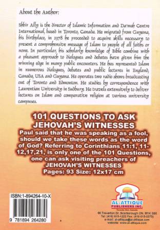 101 Questions to Ask Visiting Jehovah's Witnesses