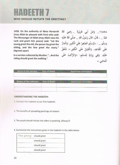 130 Hadeeth on Manners From Buloogh Al-Maraam