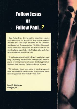 Follow Jesus or Follow Paul?