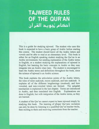 Tajweed Rules of the Qur'aan, Part One