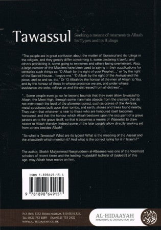 Tawassul: Seeking a Means of Nearness to Allah - Its Types and Its Rulings PB