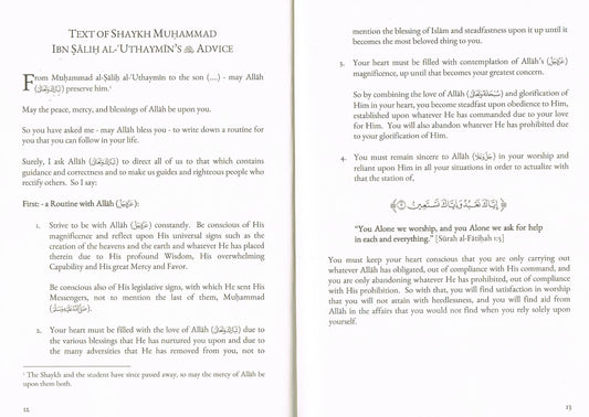 A Daily Routine for The Seeker of Knowledge