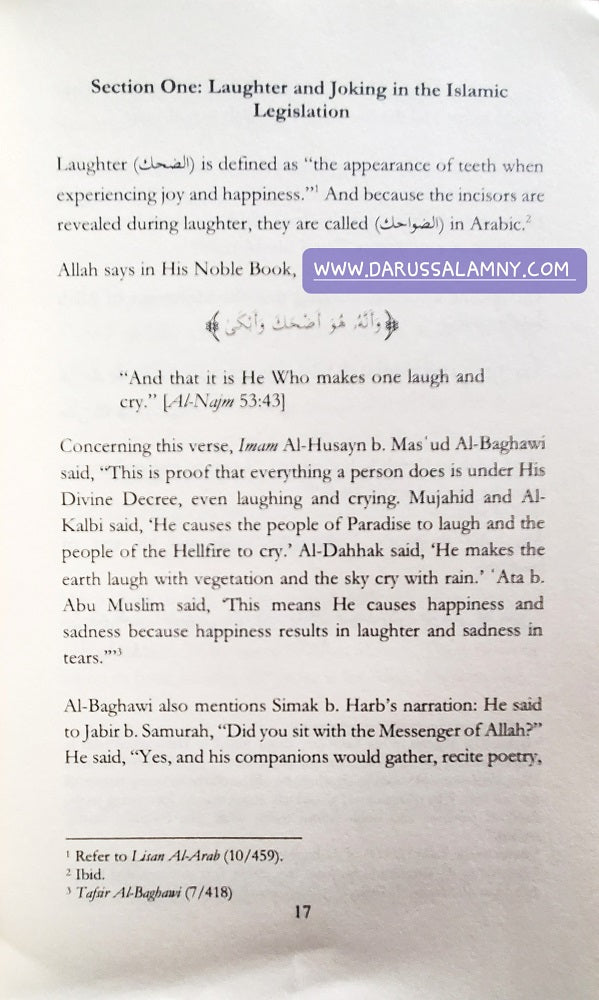 A Glimpse at Humor in the Prophetic Sunnah