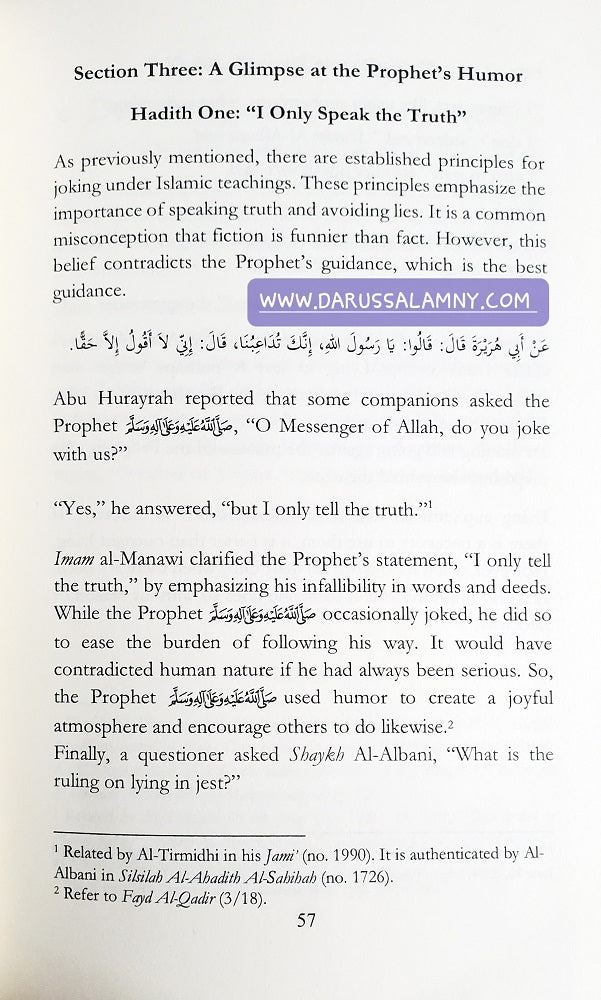 A Glimpse at Humor in the Prophetic Sunnah