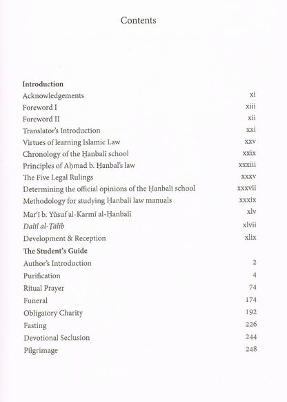 A Hanbali Epitome The Student's Guide
