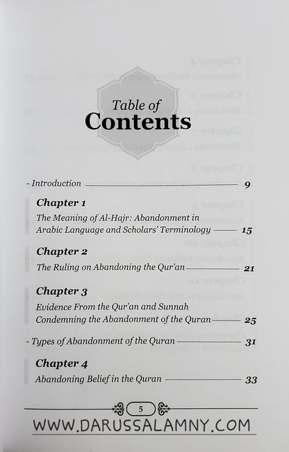 Abandonment of The Quran And Its Types