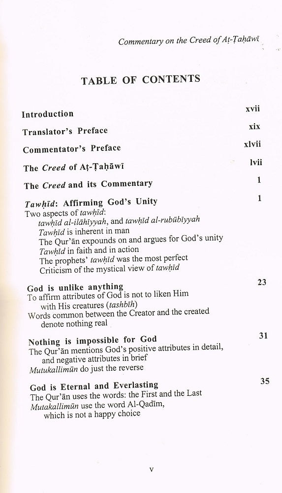 Commentary on the creed of Imam At-Tahawi