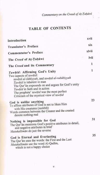 Commentary on the creed of Imam At-Tahawi
