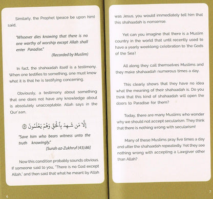 CONDITIONS OF LAA ILAAHA ILLALLAH