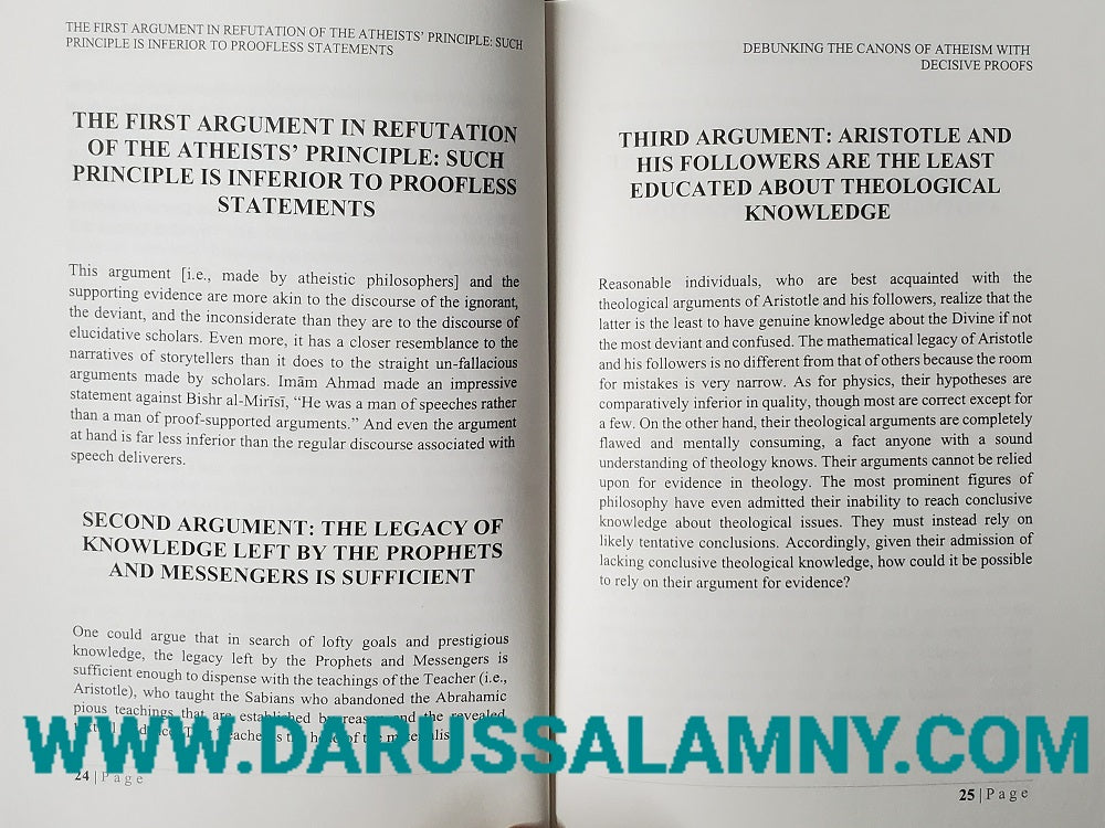 Debunking the Canons of Atheism with Decisive Proofs