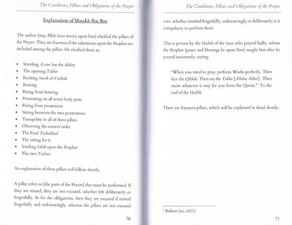 Explanation of The Conditions, Pillars, and Obligations of the Prayer