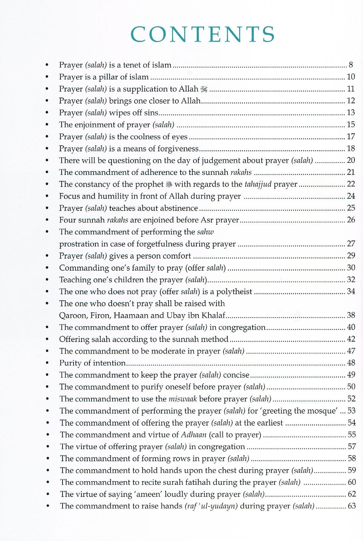 Forty Hadith on Prayer