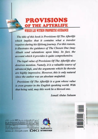 Provisions for the Hereafter Which Lie Within Prophetic Guidance HB