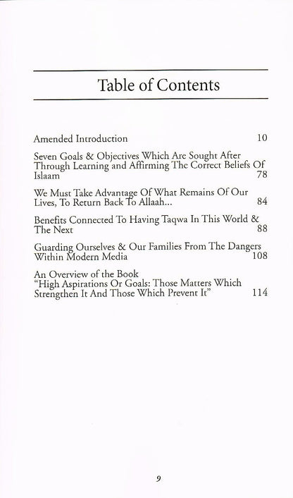 Let The Scholar Speak-Clarity &amp; Guidance (Book 3) Benefits of Taqwa, Fruits of True Beliefs, High Goals And Aspirations, &amp; Modern Media