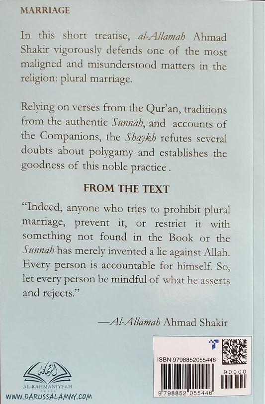 Marry Women of Your Choice A Defense of Plural Marriage