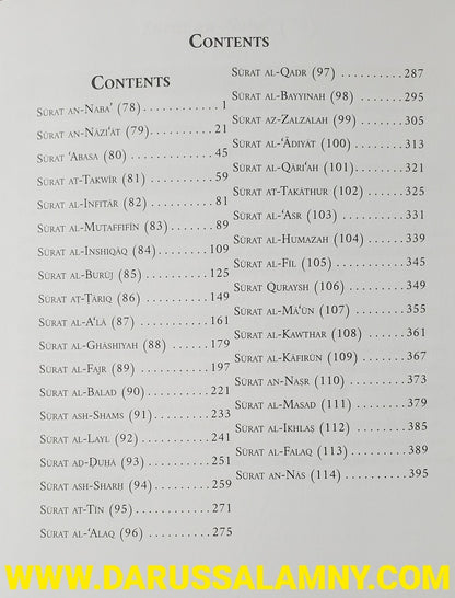 Meanings of Juz Amma: A Detailed Commentary on Surah 78-114