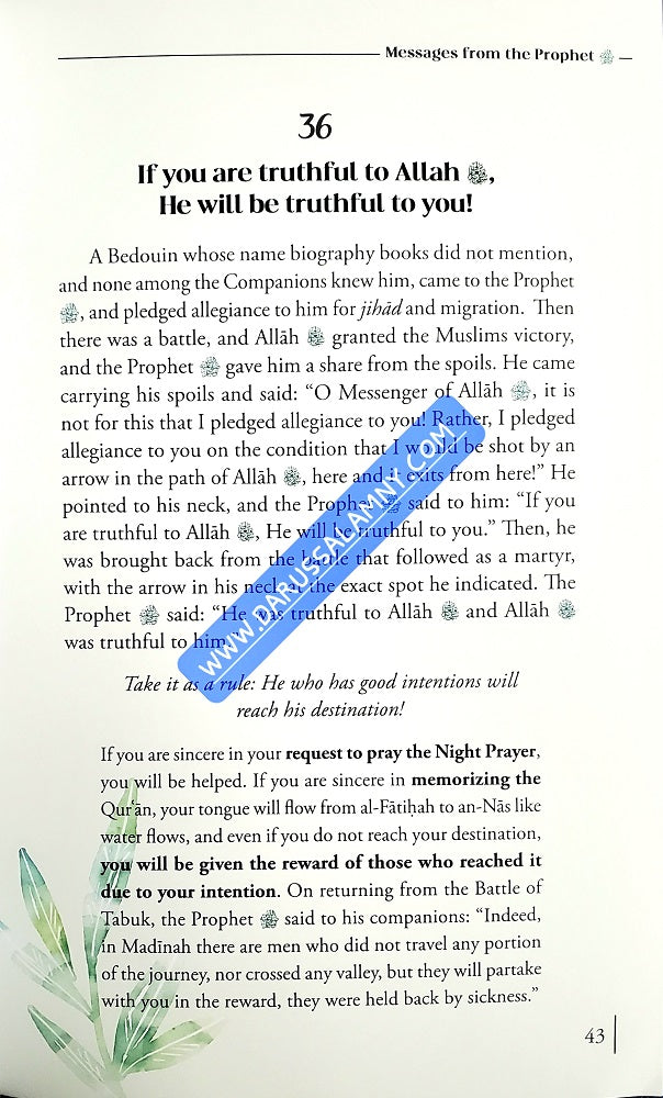 Messages from the Prophet