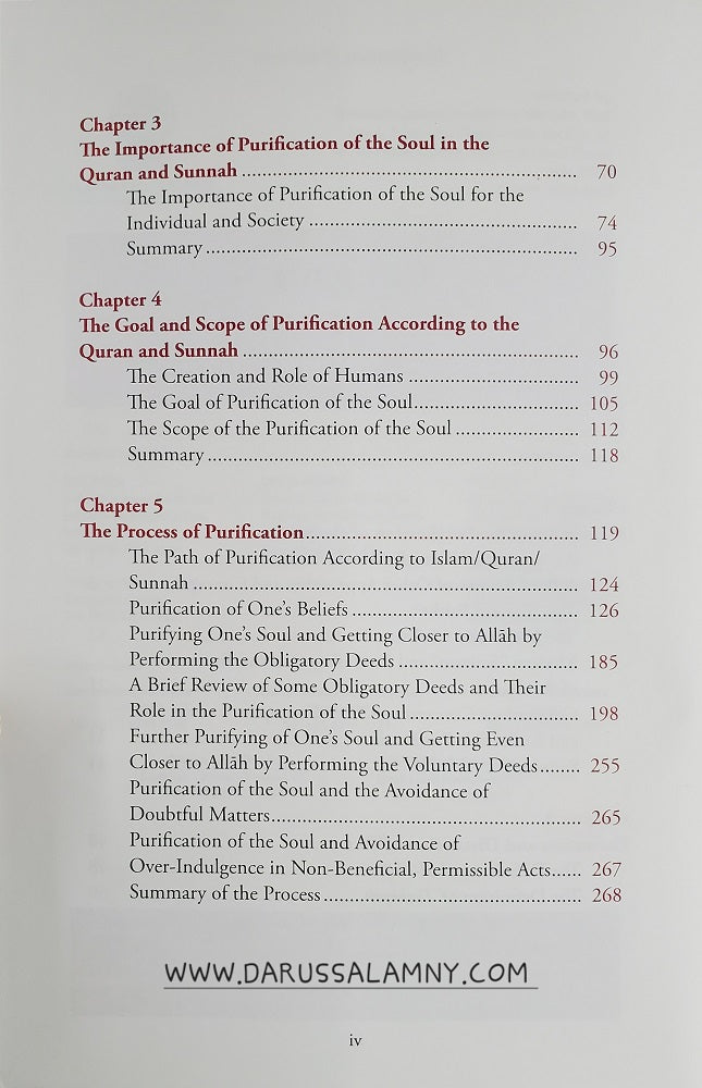 Purification of the Soul Concept, Process and Means