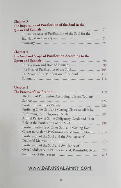 Purification of the Soul Concept, Process and Means
