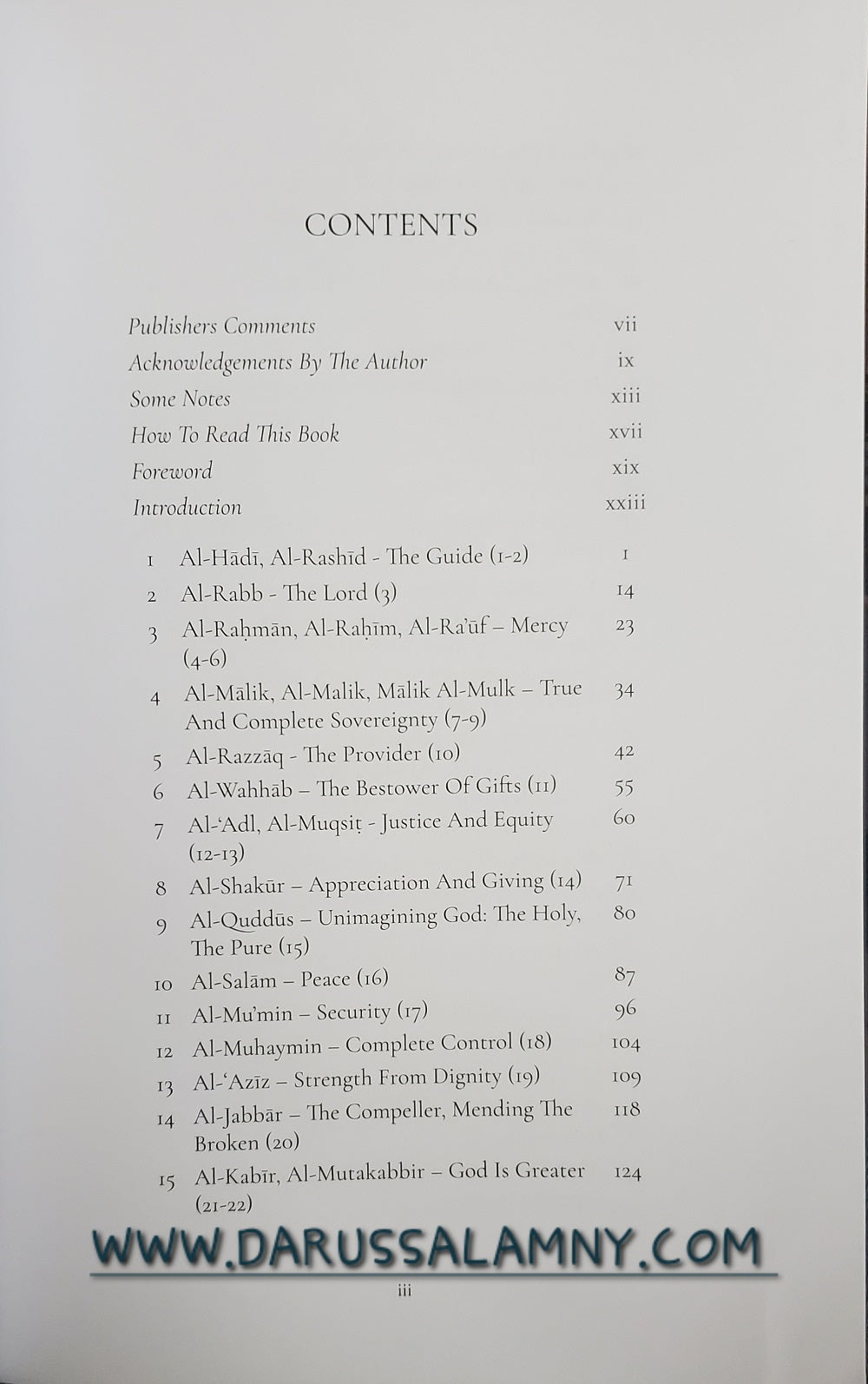 Reflecting on the Names of Allah
