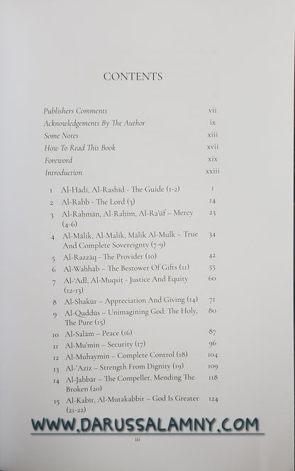 Reflecting on the Names of Allah