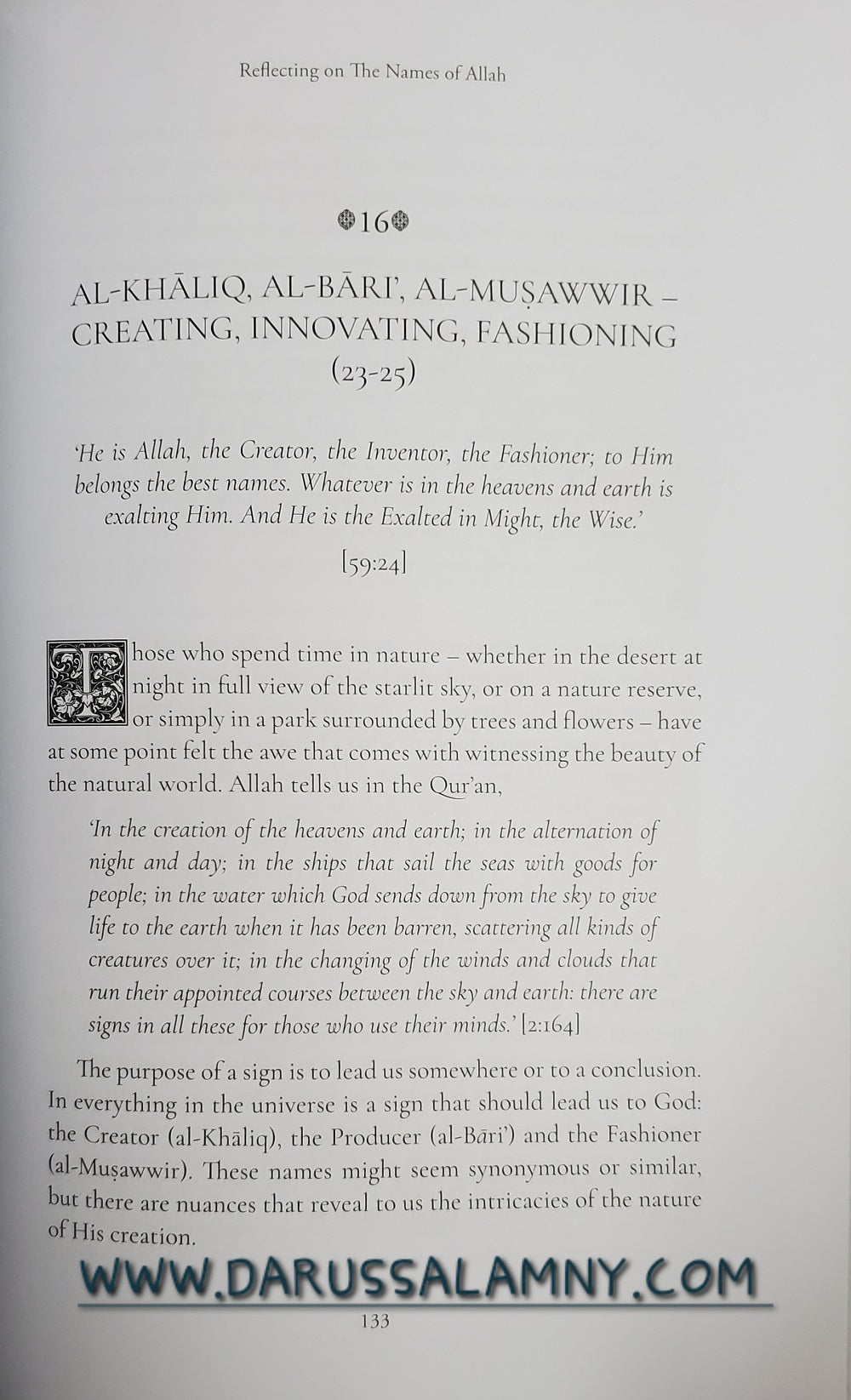 Reflecting on the Names of Allah