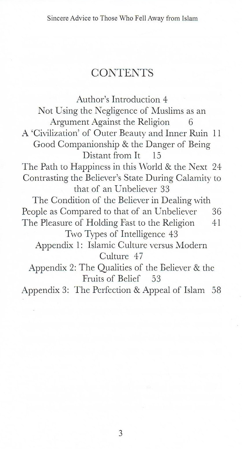 Sincere Advice to those Who Fell Away From Islam