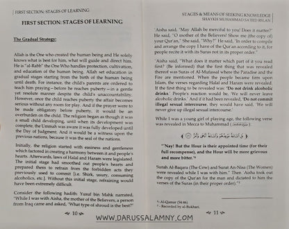 Stages &amp; Means of Seeking Knowledge