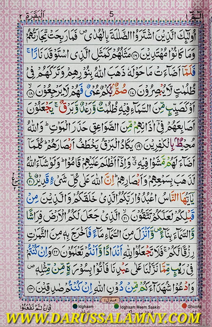 Tajweed Quran Color-coded, Arabic in Persian Script (No English Translation)