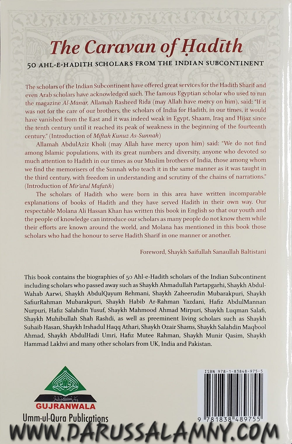 The Caravan of Hadith: 50 Ahl-E-Hadith Scholars From The Indian Subcontinent