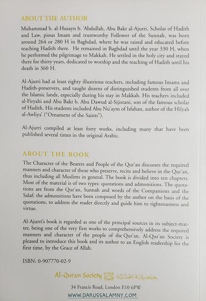 The Character of The Bearers And People of The Quran