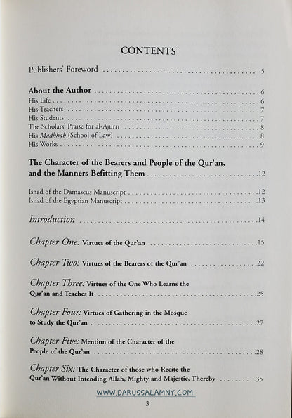 The Character of The Bearers And People of The Quran