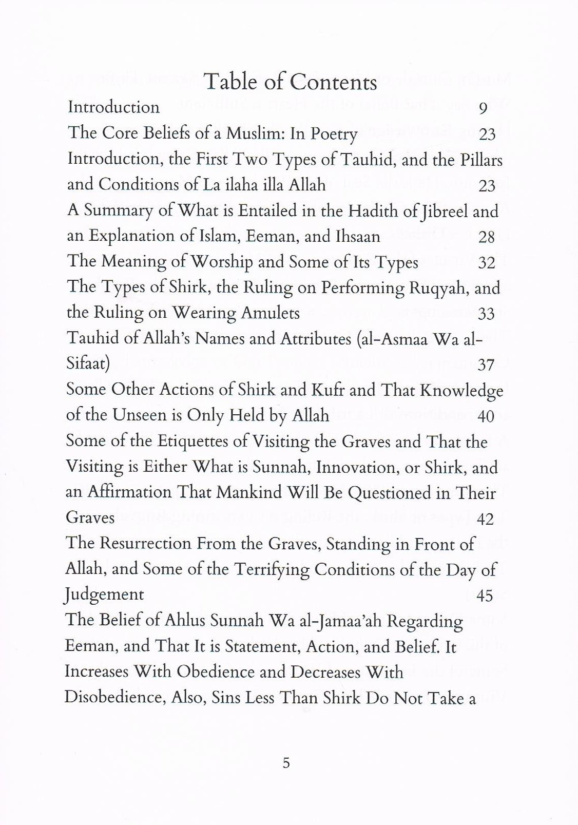 The Core Beliefs of A Muslim: In Poetry