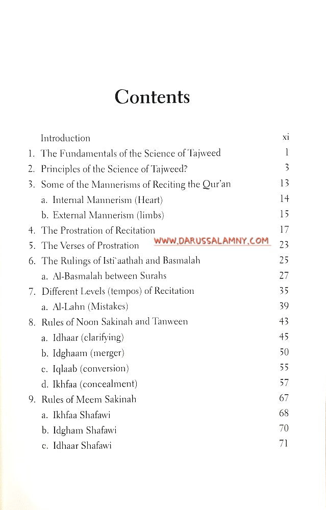 The Essence of Tajweed The Fundamentals of the Recitation of Imam Hafs
