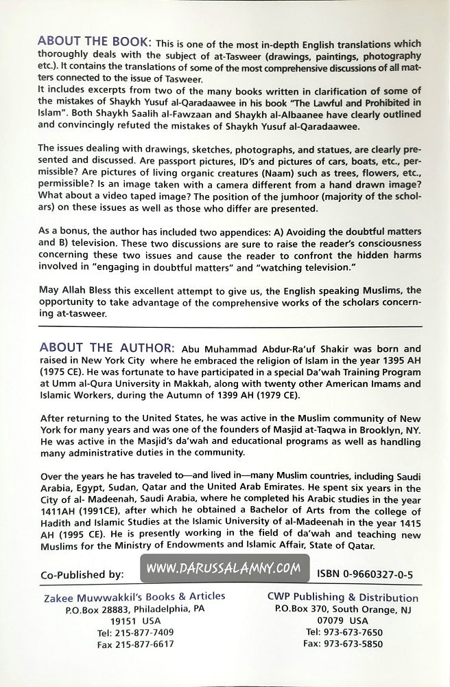 The Islamic Ruling Concerning Tasweer