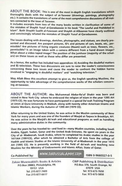 The Islamic Ruling Concerning Tasweer