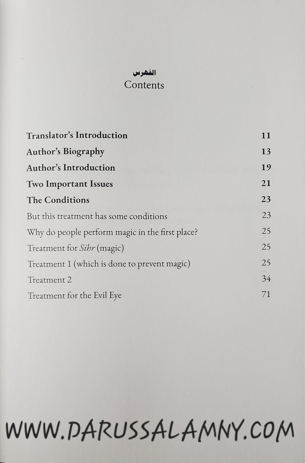 The Legislated Method for Treating Magic and the Evil Eye